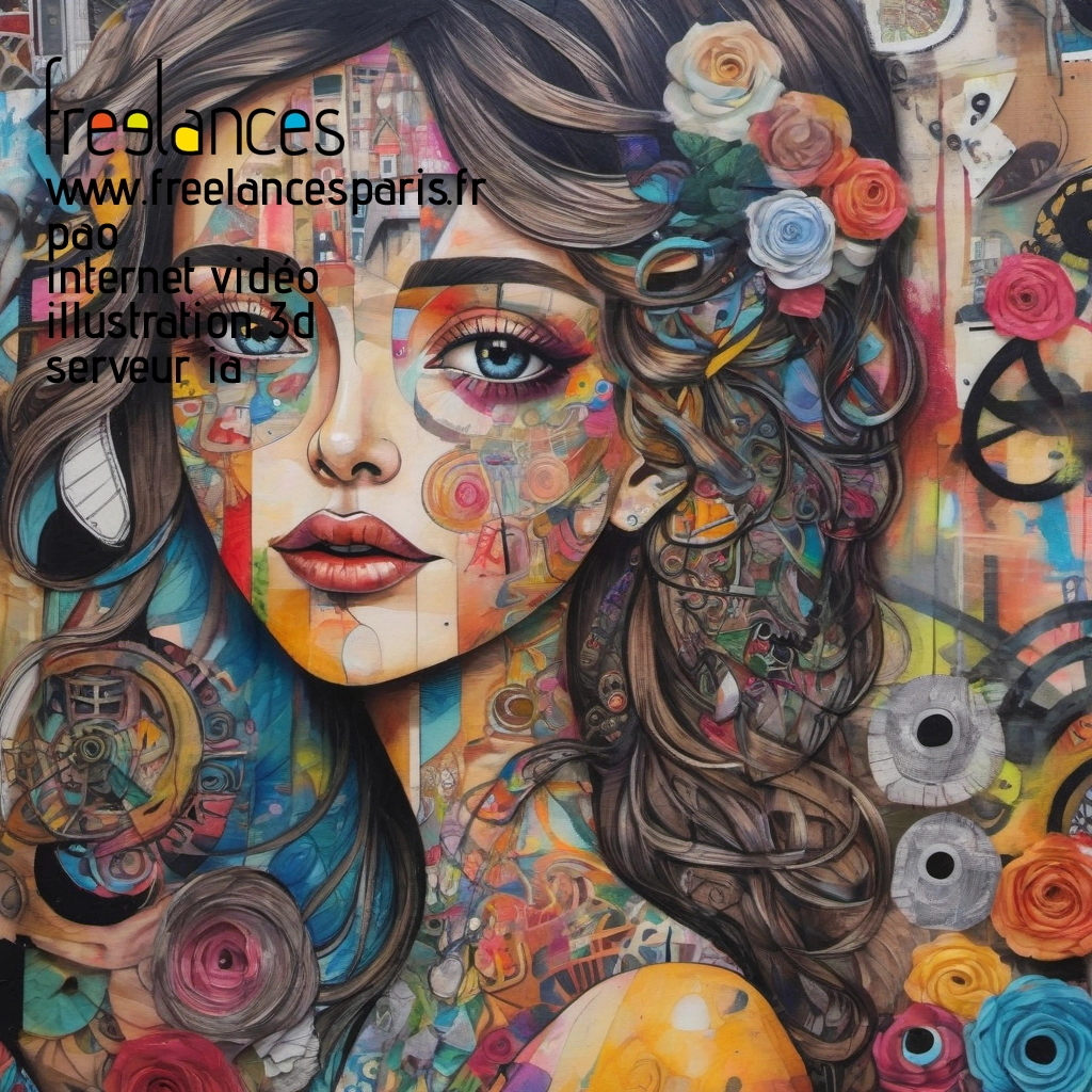 Pao mise en page internet vidéo illustration 3d serveur IA générative AI freelance paris studio de création magazines of41iag0